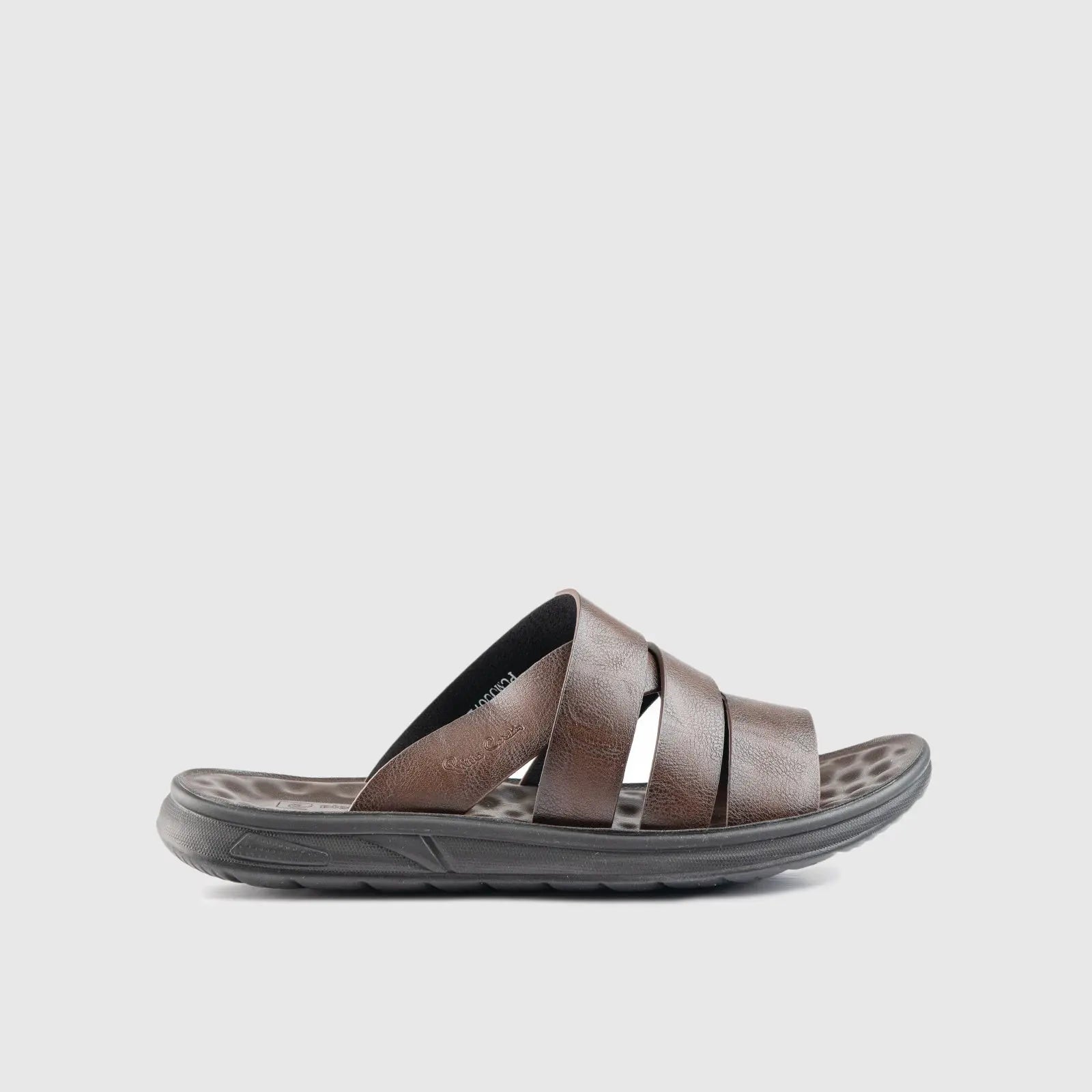Push In Sandal Brown 00672 Sandals | familyshoecentre