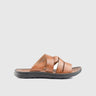 Push In Sandal Tan 00672 Sandals | familyshoecentre