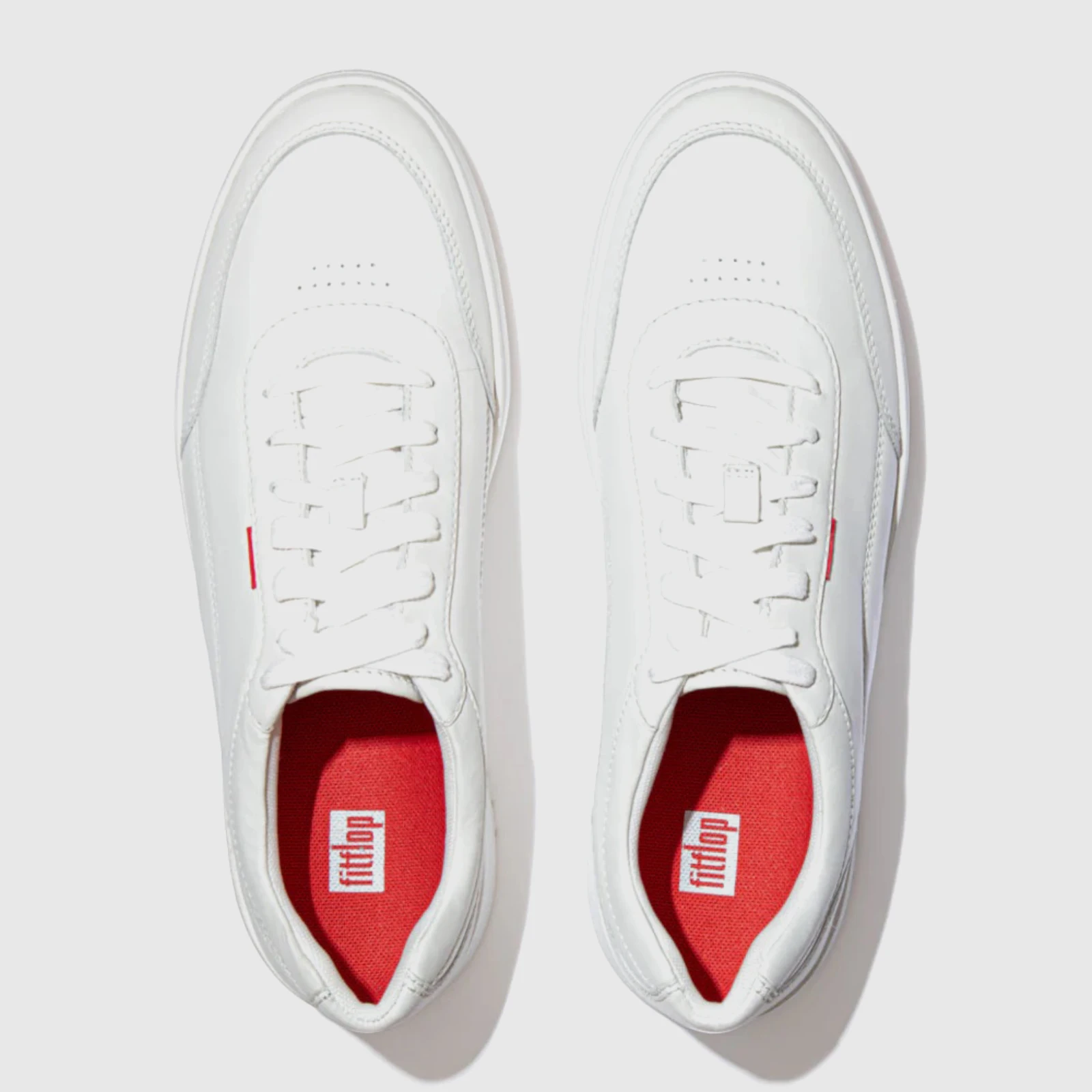 Fit Flops Rally X Leather Sneaker White Mens l-DR6-024 FP74 Sneakers | familyshoecentre