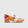 Leather Oxfords Brown/White/Red HA009 Oxfords | familyshoecentre