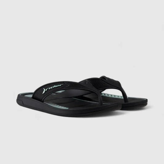 Rider Start Thong Black Green 12064 Sandals | familyshoecentre