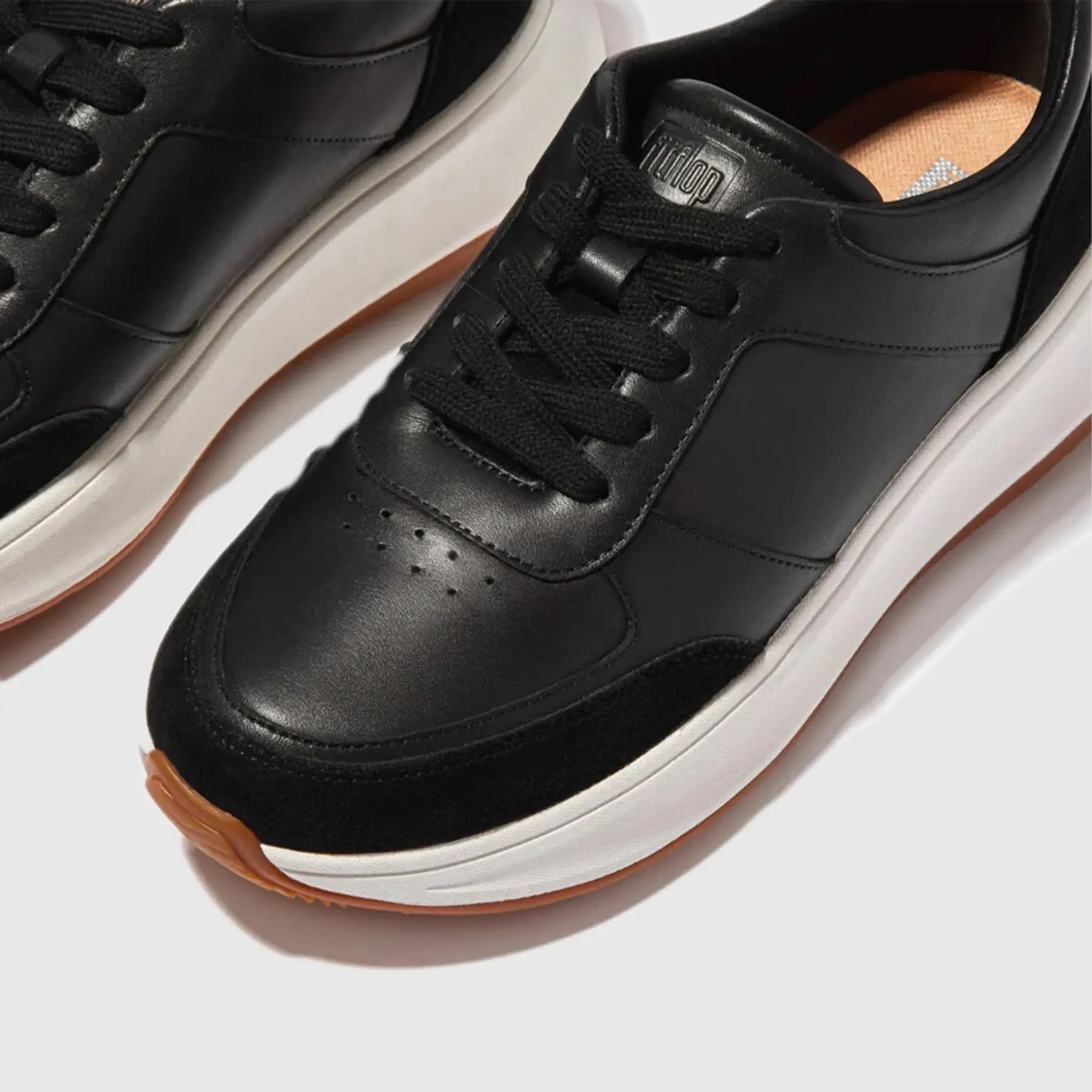 F-Mode L/S Black Comfort Sneakers FR1-001 Sneakers | familyshoecentre