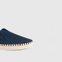 Sienna Comfort Slip On Casuals Navy 01367 Pumps | familyshoecentre