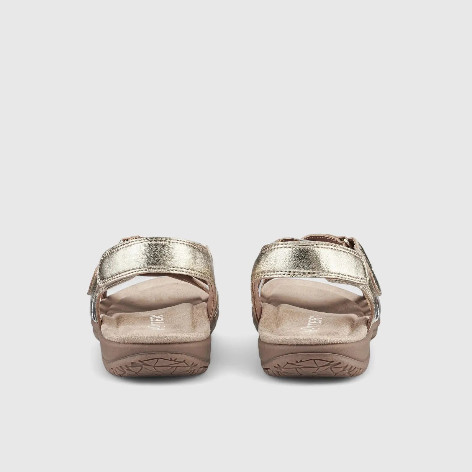 Maple Comfort Leather Sandal Gold/Silver Sandals | familyshoecentre
