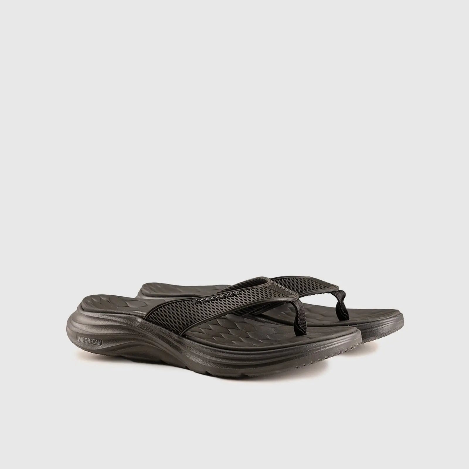 Skechers Thong Comfort Sandal Black 232894 Sandals | familyshoecentre