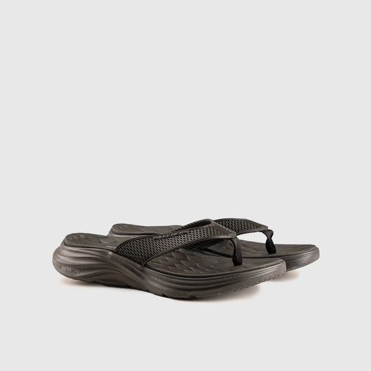 Skechers Thong Comfort Sandal Black 232894 Sandals | familyshoecentre