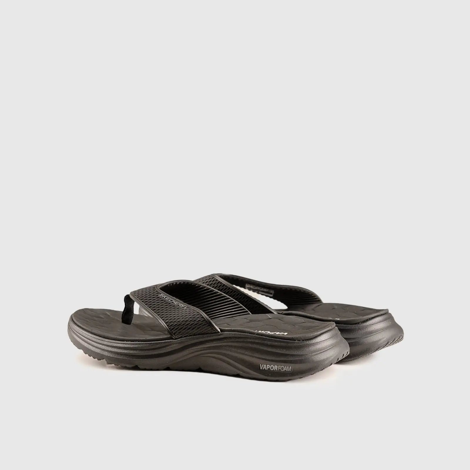 Skechers Thong Comfort Sandal Black 232894 Sandals | familyshoecentre