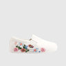 Slip On Sneaker White Floral 10581 Sneakers | familyshoecentre