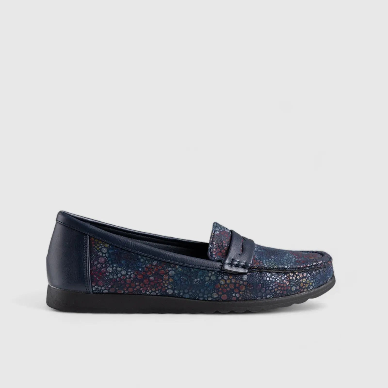 Soft Style Halden Comfort Moc Pump Navy 01459 Pumps | familyshoecentre