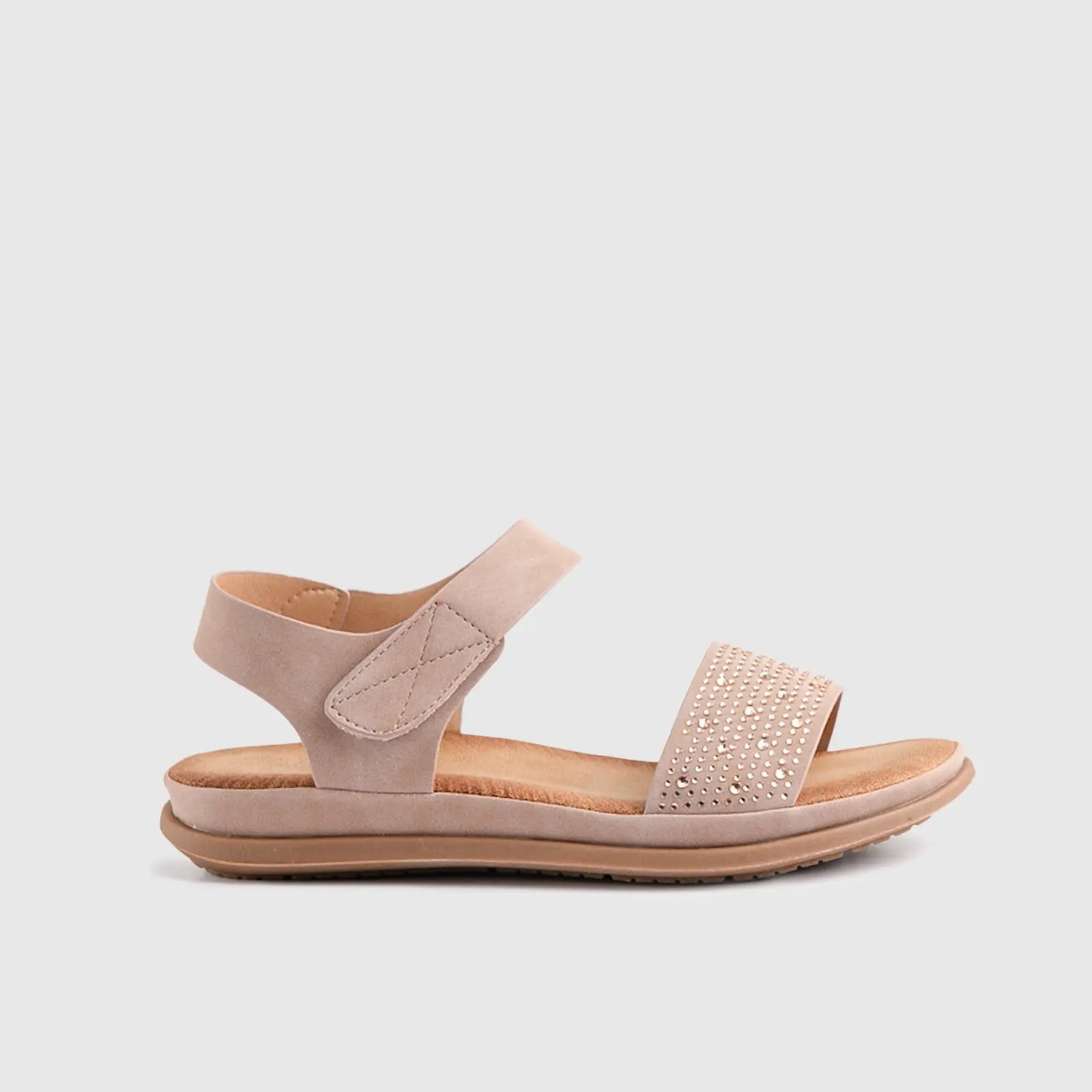 Soft Style Irish Sandal 01476 Beige Sandals | familyshoecentre