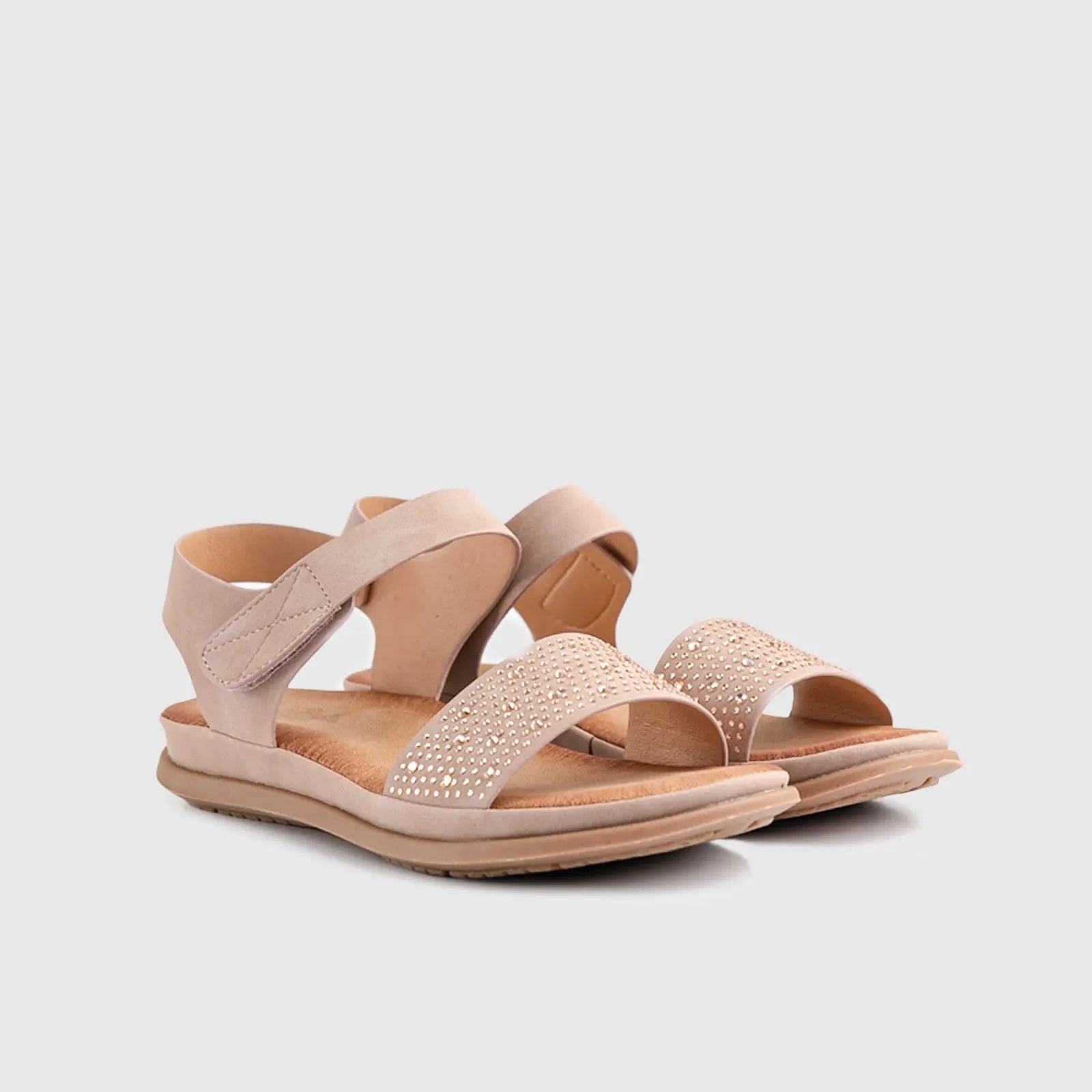 Soft Style Irish Sandal 01476 Beige Sandals | familyshoecentre