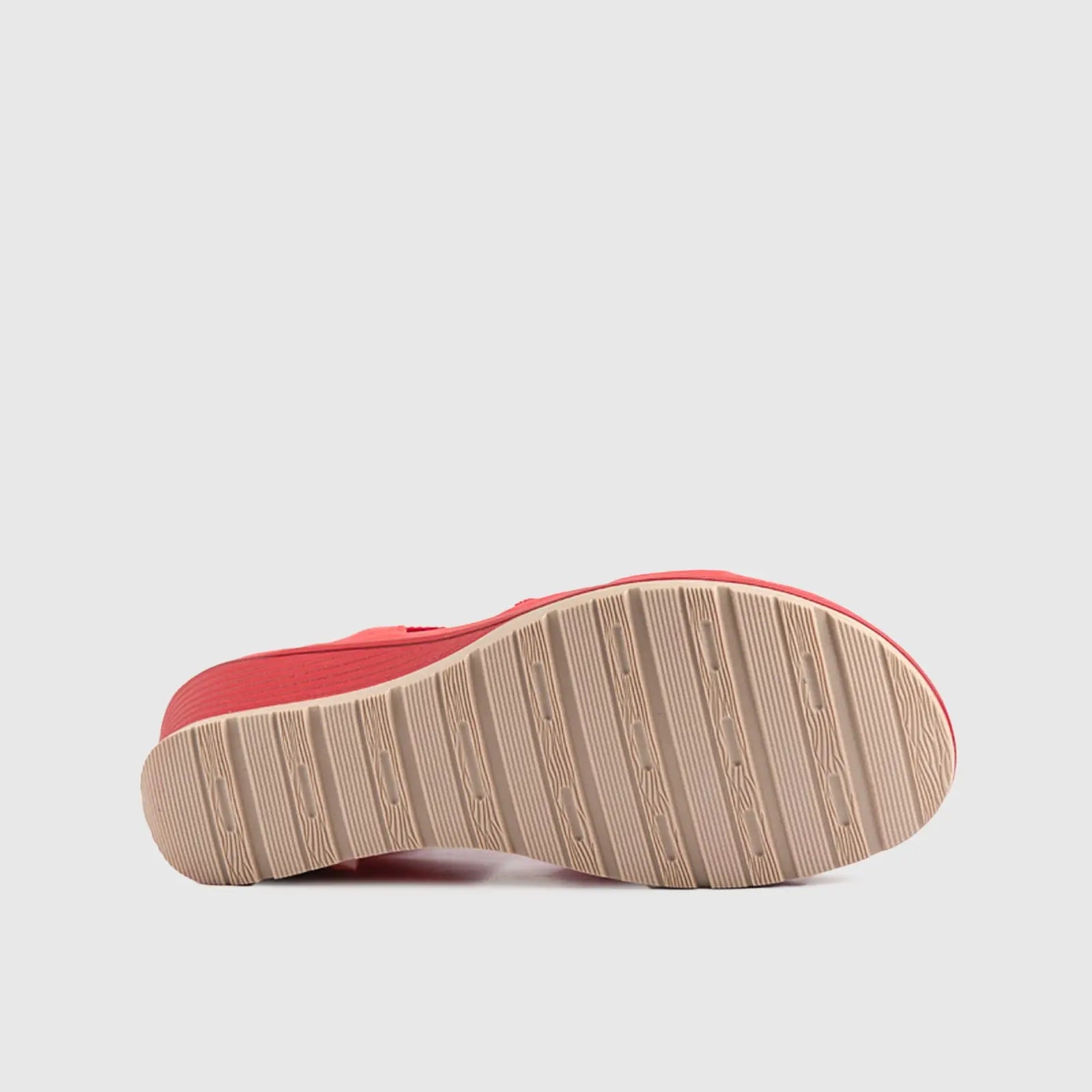 Soft Style Polina Wedge Sandal 01298 Red Sandals | familyshoecentre