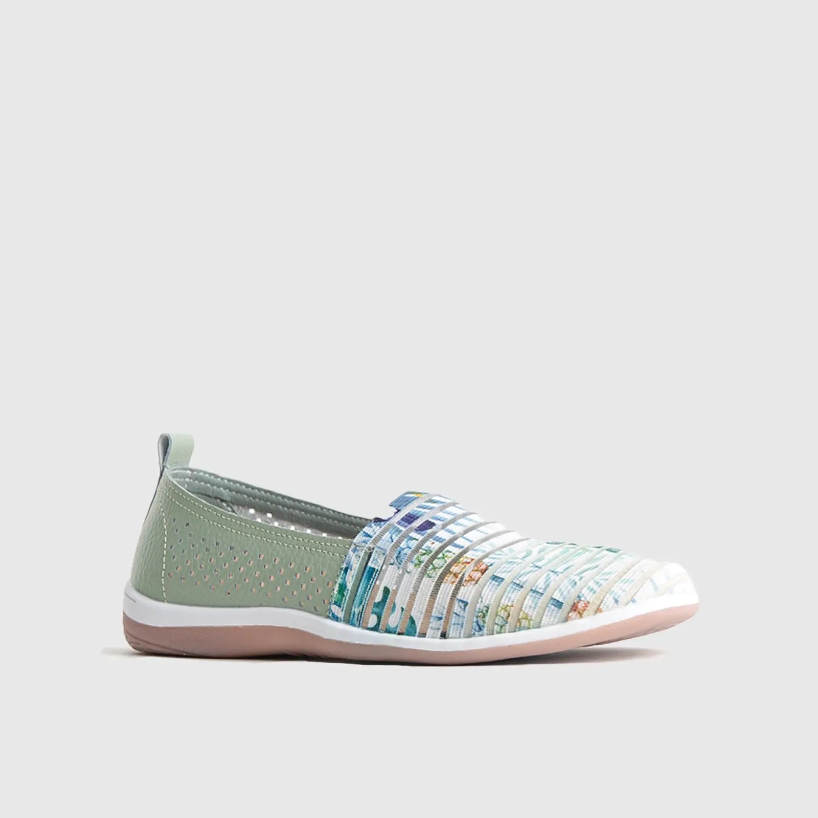 Soft Style Sonora Loafer - 01335 Multi Sage Loafers | familyshoecentre