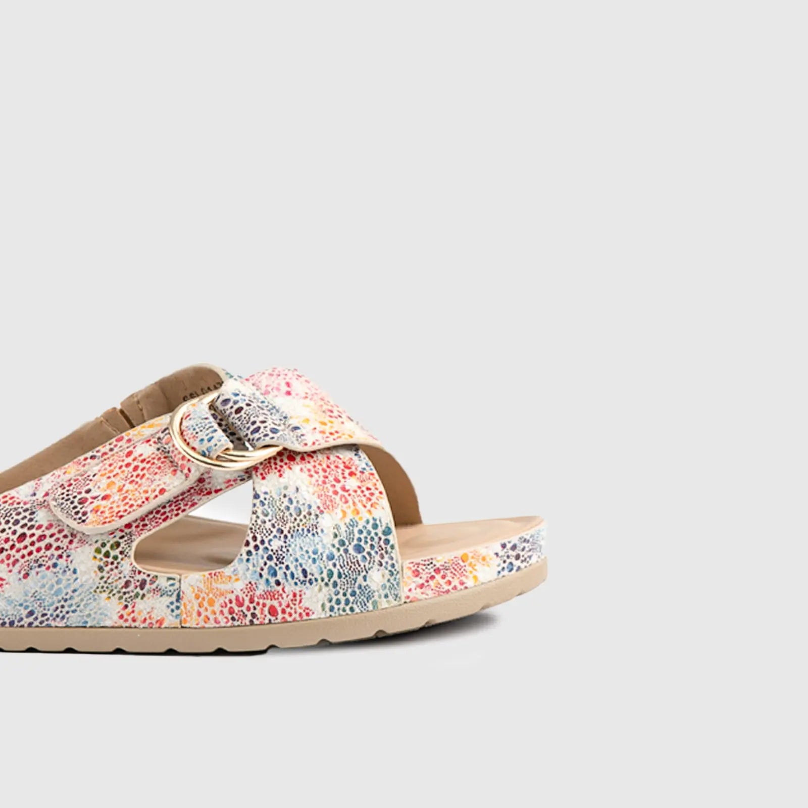Soft Style Tanika Push In Sandal Multi 01479 Sandals | familyshoecentre