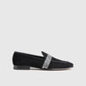 Statement Dress Loafers 1002 Black Suede Loafers | familyshoecentre