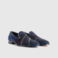 Statement Dress Loafers 3606 Navy-Stones Loafers | familyshoecentre