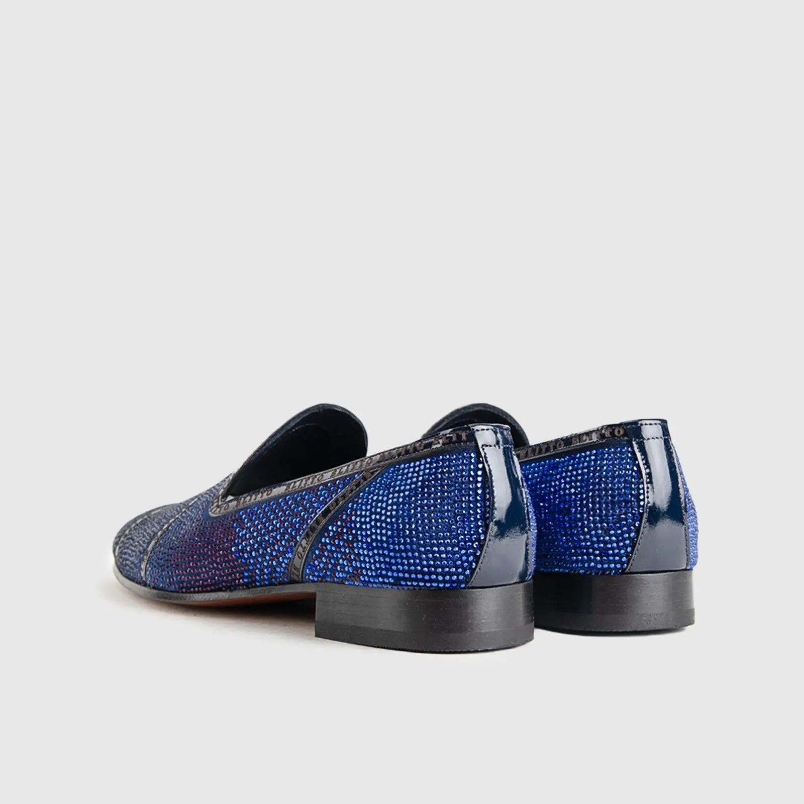 Statement Dress Loafers 3606 Navy-Stones Loafers | familyshoecentre