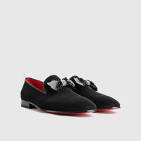 Statement Dress Loafers KZ-12 Black Loafers | familyshoecentre