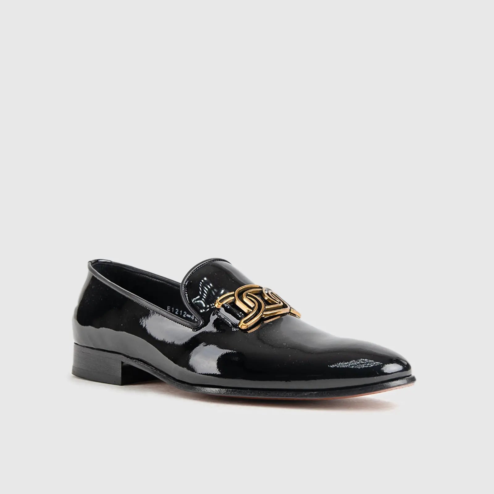 Statement Dress Loafers KZ-12 Black Patent Loafers | familyshoecentre