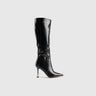 Statement High Heel Long Boot Black Car_037 Boots | familyshoecentre