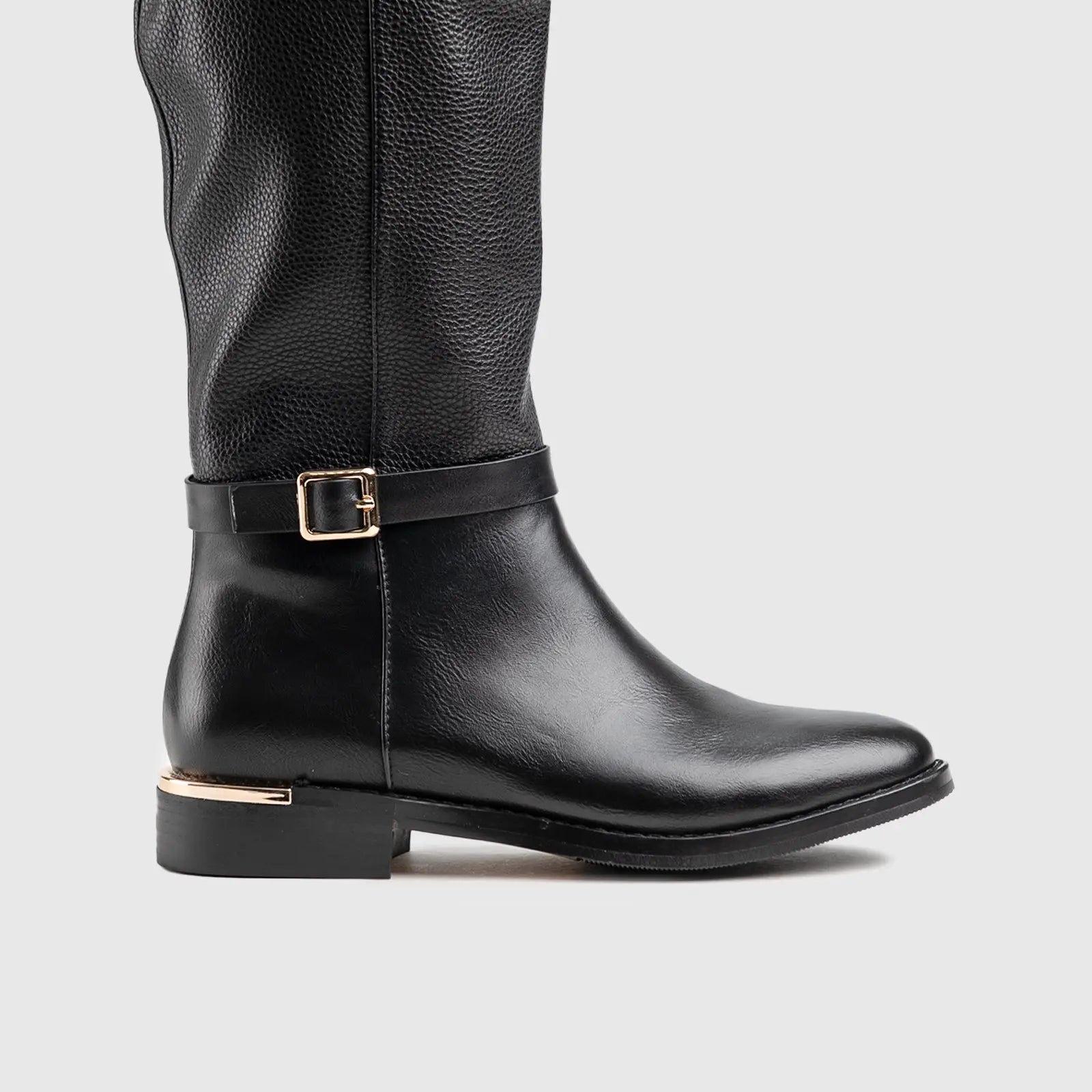 Statement Rider Boot Black Car036 Boots | familyshoecentre