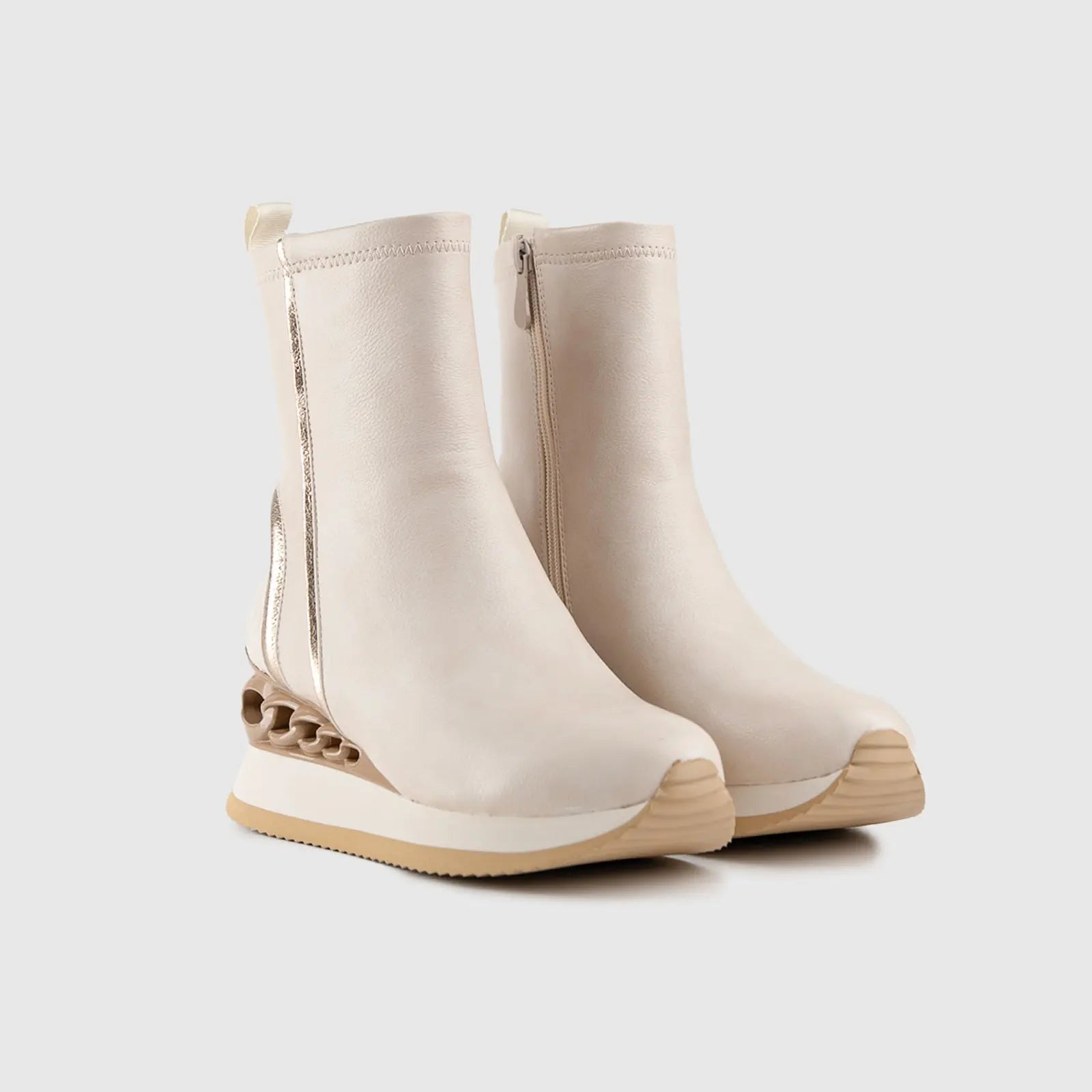 Statement Sneakers Beige SCR04 Sneakers | familyshoecentre