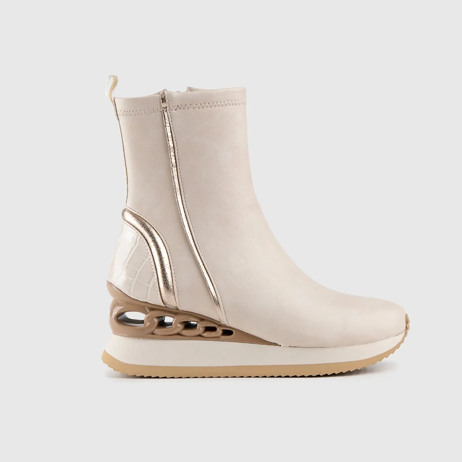 Statement Sneakers Beige SCR04 Sneakers | familyshoecentre