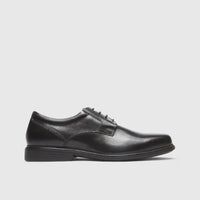 Rockport Charles Road Plain Toe Lace Up Comfort Shoe Black Oxfords | familyshoecentre