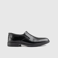 Victor Plain Toe Slip On Black 00697 Slip-ons | familyshoecentre