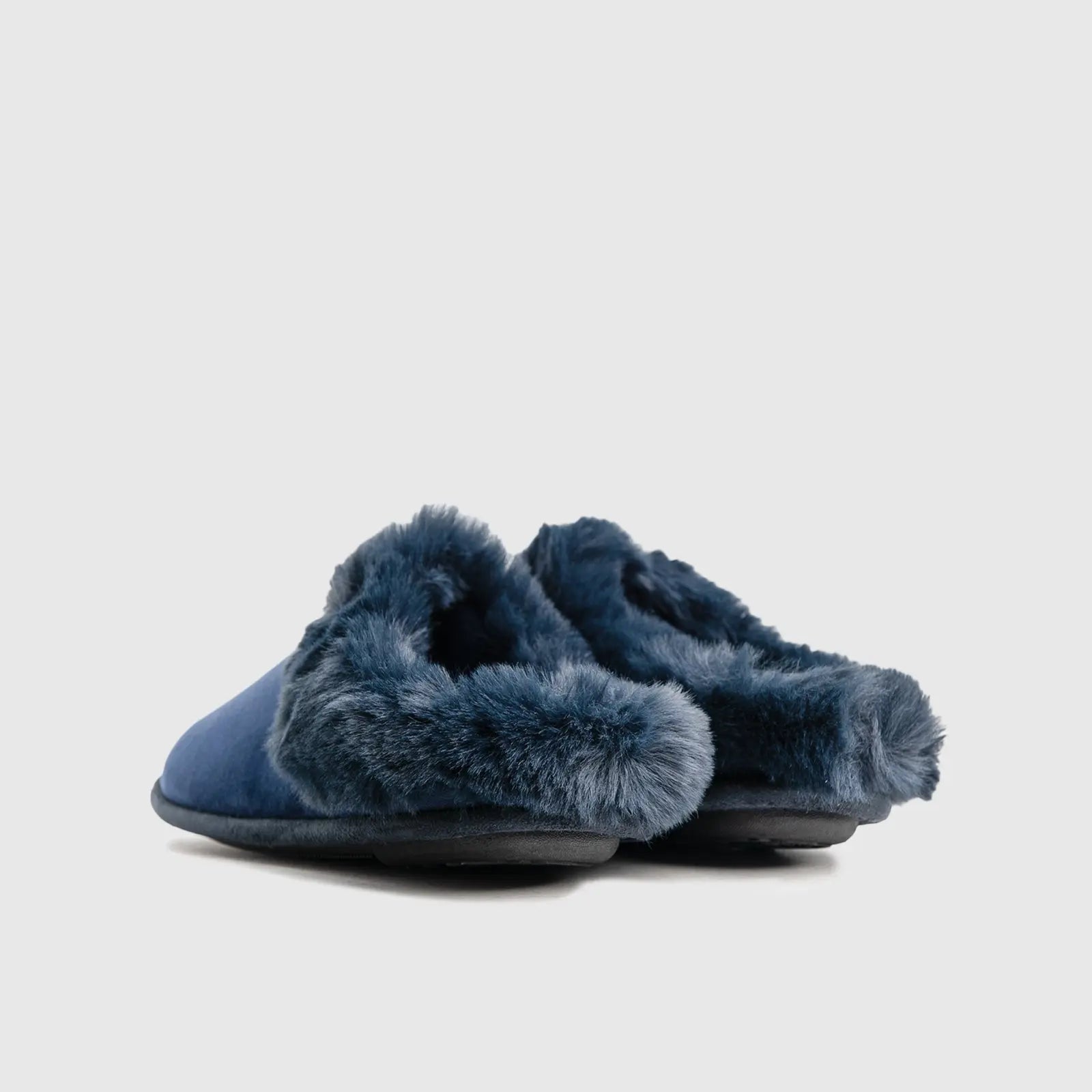 Virginia Slippers Navy 01209 Slides | familyshoecentre