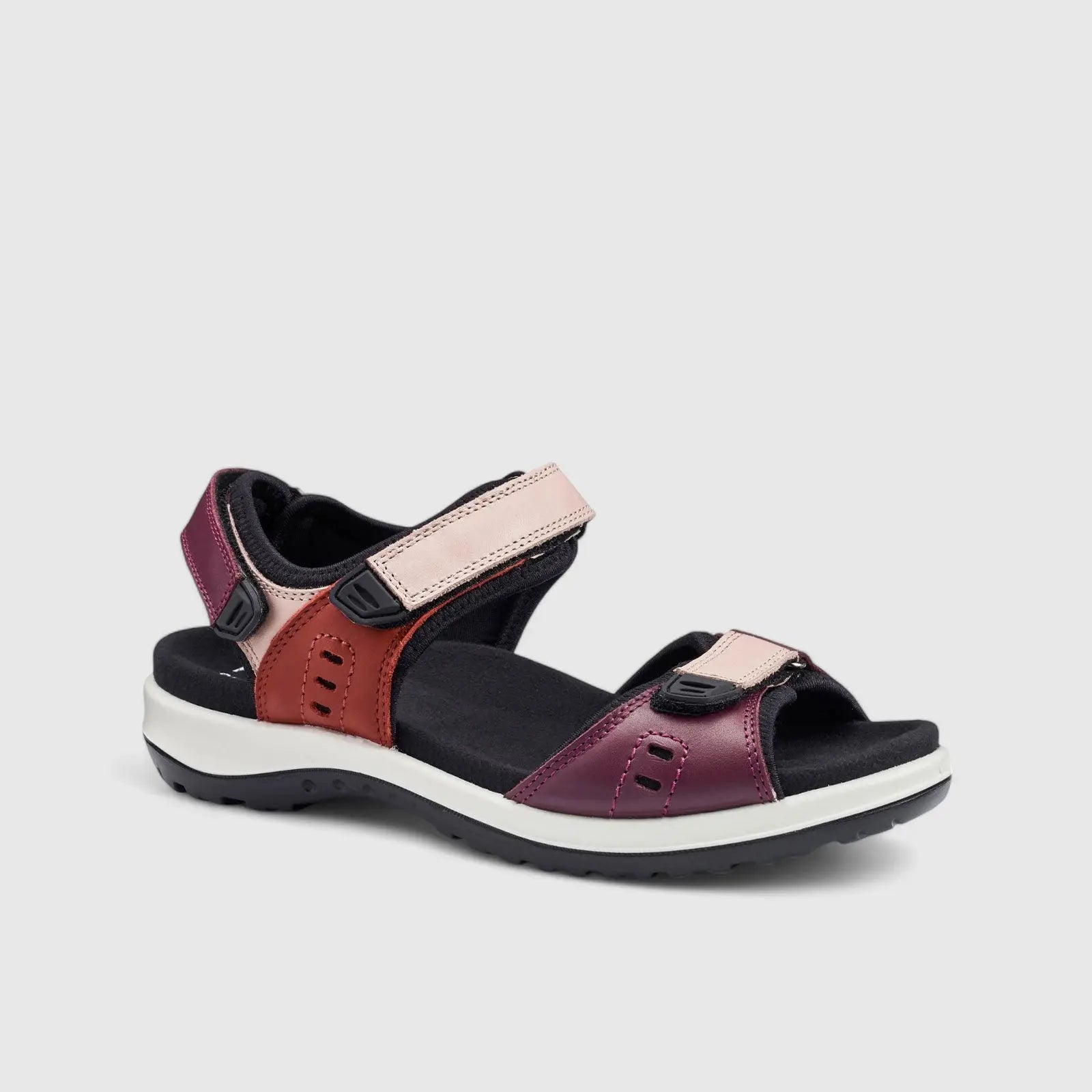 Walk Comfort Strap Sandal Purple Multi Sandals | familyshoecentre