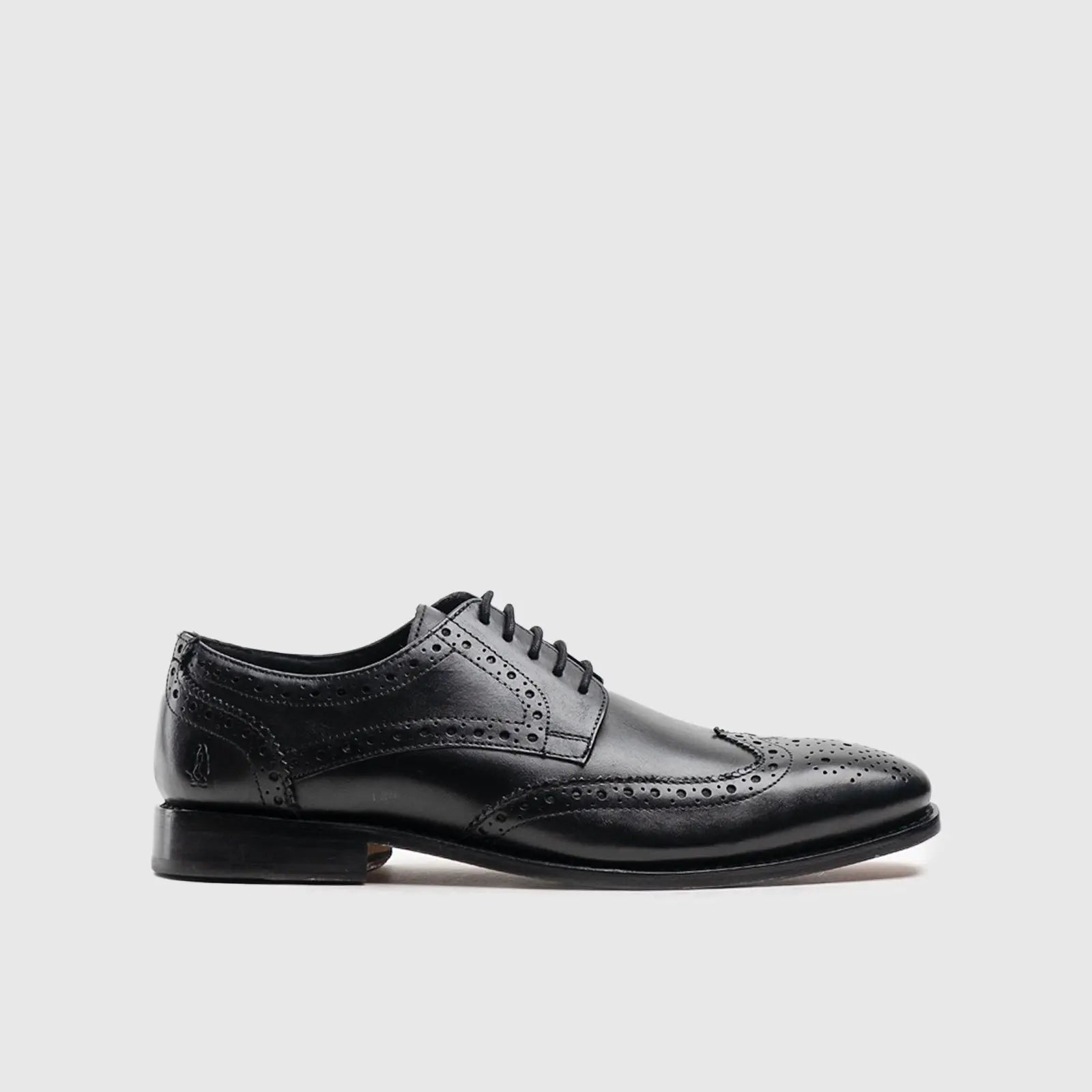 Wesley Black Cow Crust Leather Oxfords | familyshoecentre