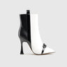 Dress Ankle Boots Black/White Car019 Boots | familyshoecentre