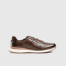 Casual Sneakers 10009 Brown/White Sneakers | familyshoecentre