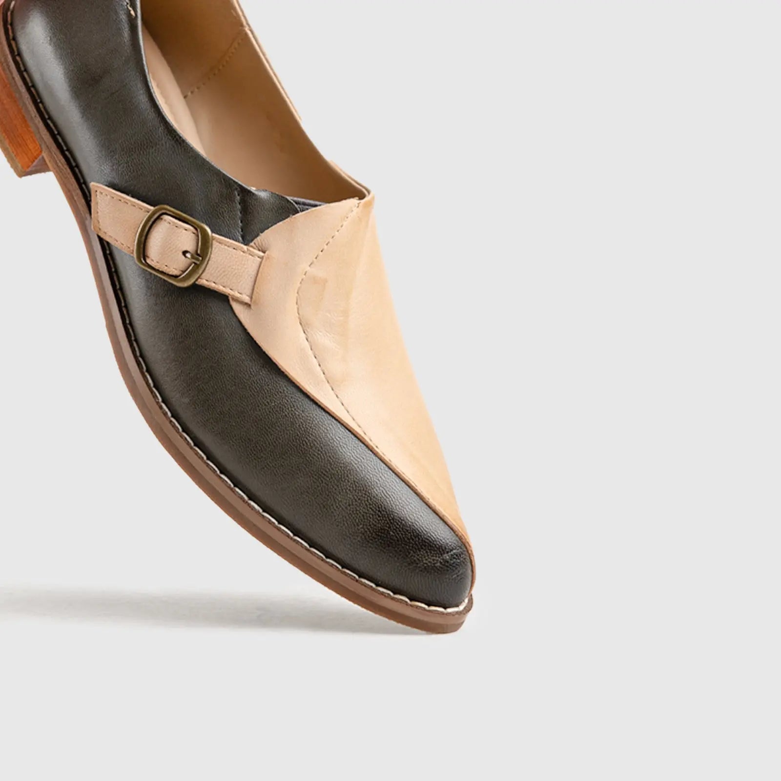 Leather Oxfords Grey/White HA007 Oxfords | familyshoecentre