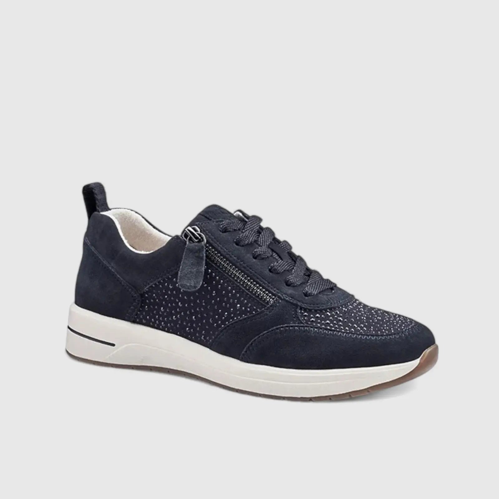 Zodiac Comfort Wedge Sneakers Navy Sneakers | familyshoecentre