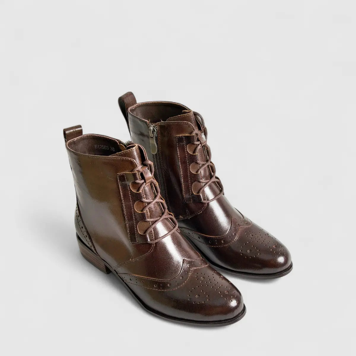 Bulbul Leather Ankle Boot Brown HA2503 Boots | familyshoecentre