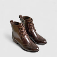 Bulbul Leather Ankle Boot Brown HA2503 Boots | familyshoecentre