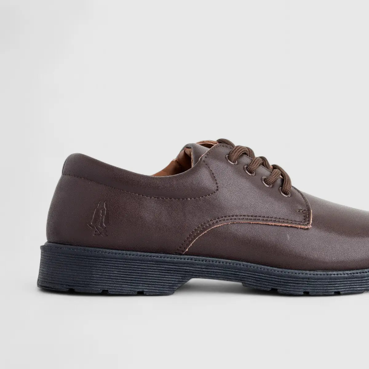 Curtis Youths And Men's (UK2 TO UK12) Lace Up School Shoe HPM00698 Brown HK4