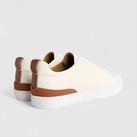 Formales Men's Leather Sneaker FM2025-826 Off White FK55