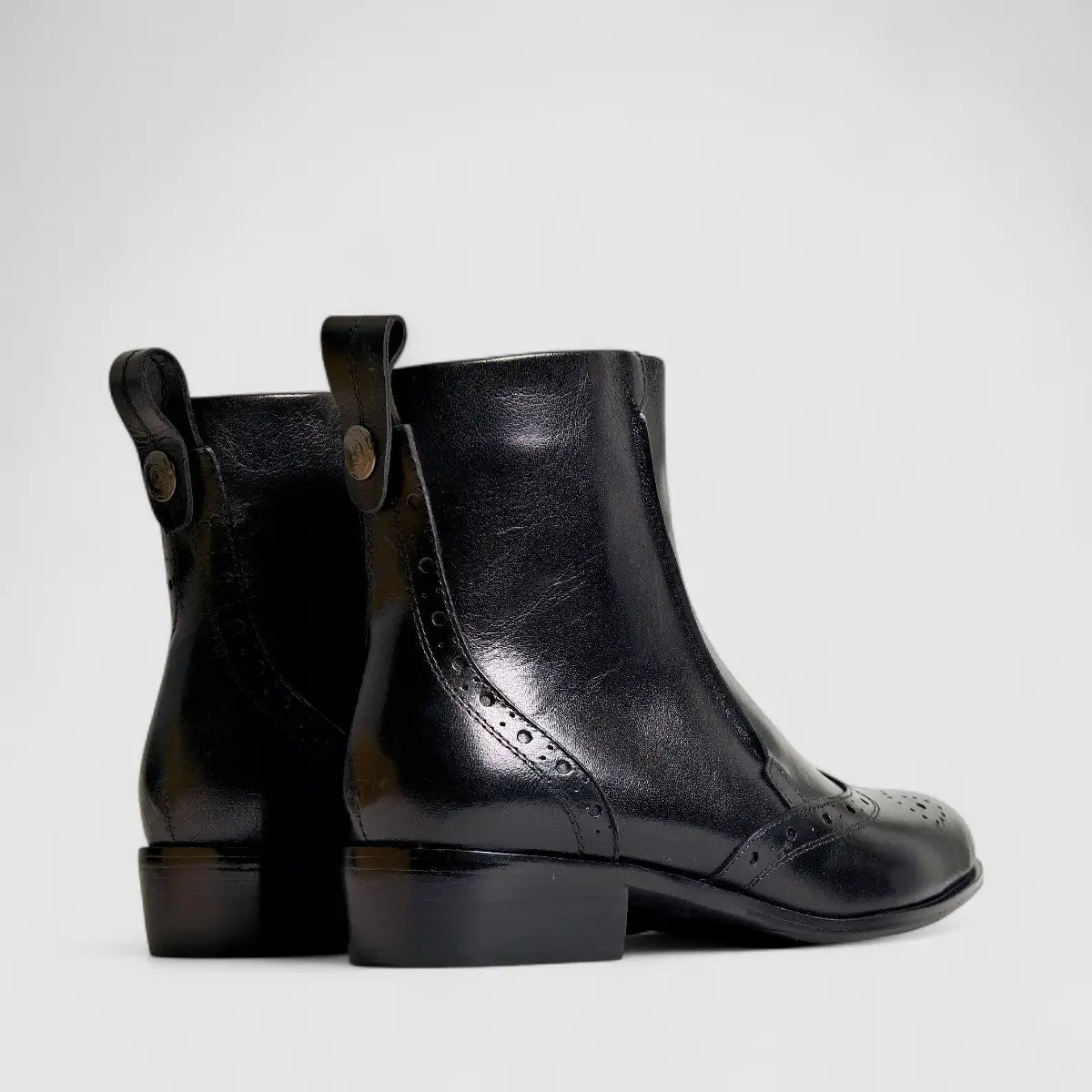 Bulbul Leather Ankle Boot Black HA2505