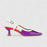 Bulbul Ladies Casual Sling Back HAR032 Purple Multi