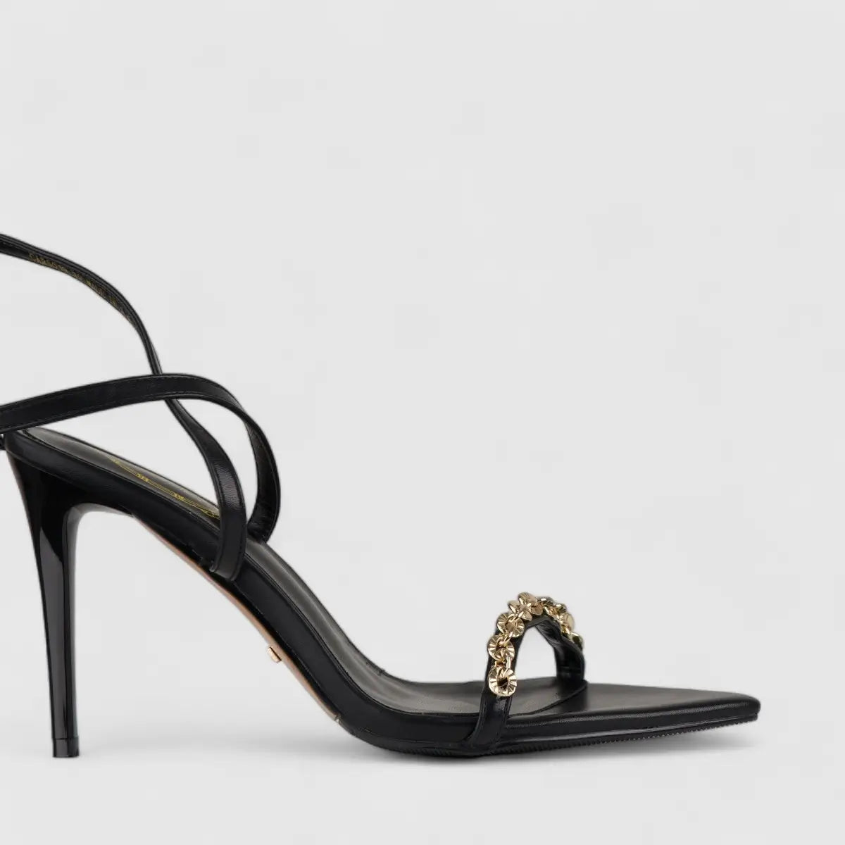 Bulbul Stiletto Heel Sandal Black CAR5019 Heels | familyshoecentre