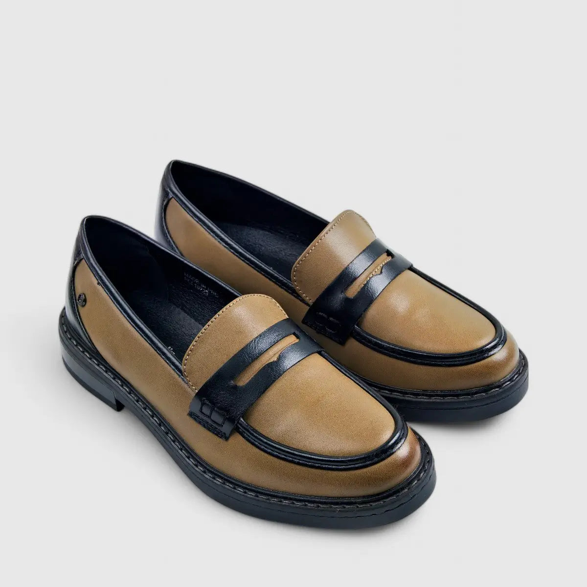 PC Ladies Loafer Olive/Black 10723 Loafers | familyshoecentre