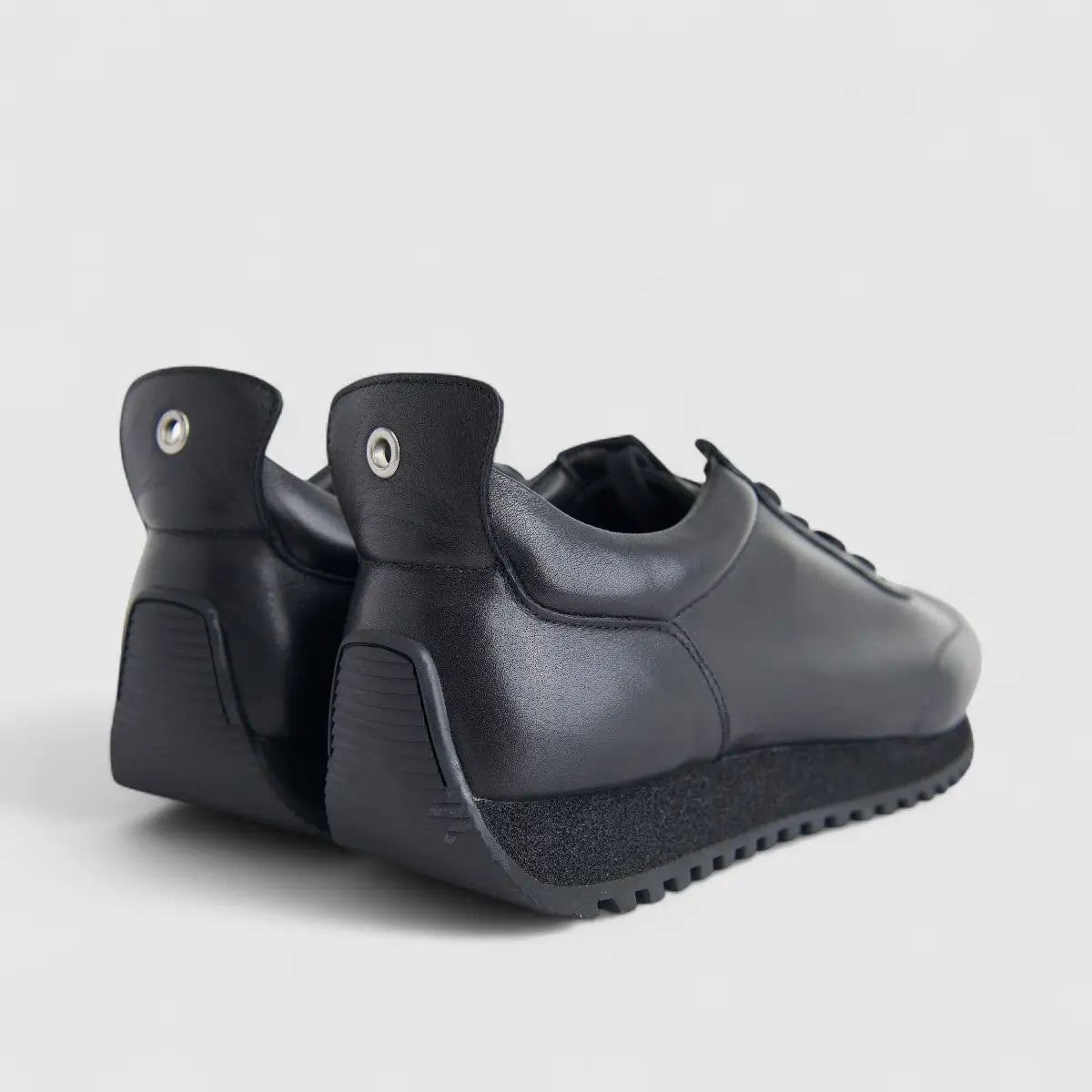 Bulletti Men's Leather Sneaker W2409050 Enzo Black BK18