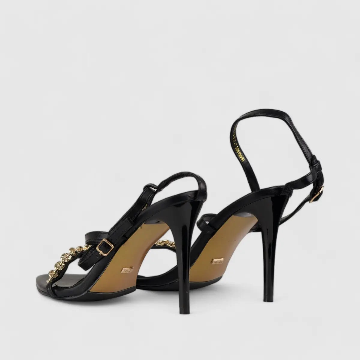 Bulbul Stiletto Heel Sandal Black CAR5019 Heels | familyshoecentre
