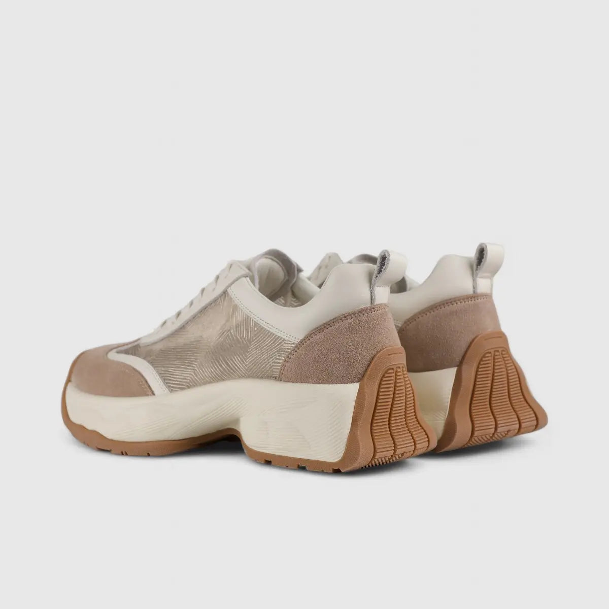 Morbido Ladies Leather Statement Sneakers White 828-1 Sneakers | familyshoecentre