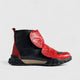 Karyoka Comfort Leather Boots 3558 Black/Red Boots | familyshoecentre