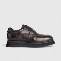 Formales Unisex (UK3 TO UK13) Chunky Sole Lace Up Brouge FM24326-1 Olive FK3