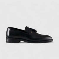 Crockett and Jones Giuseppe Black Loafers | familyshoecentre
